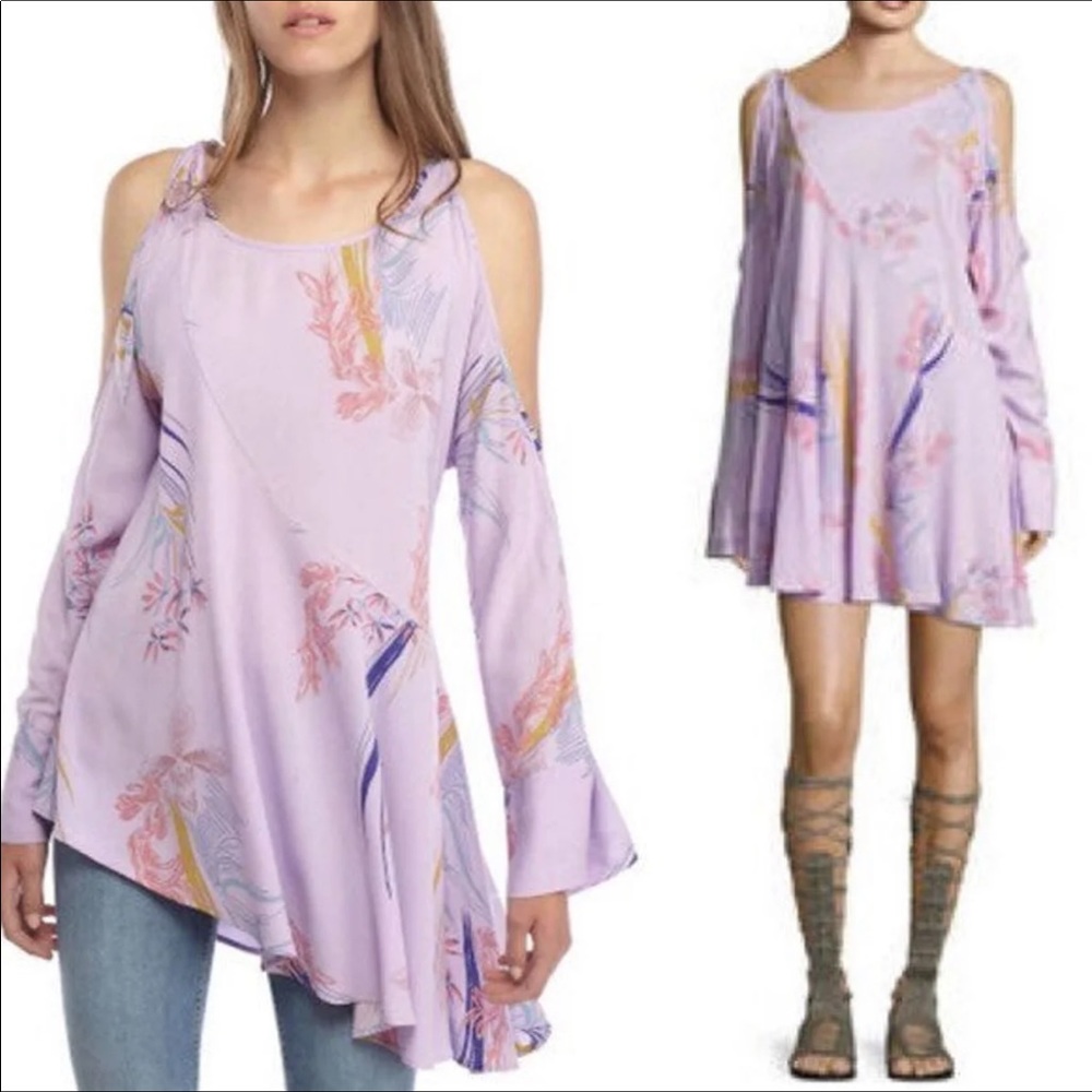 NWT- free people cold shoulder dress M